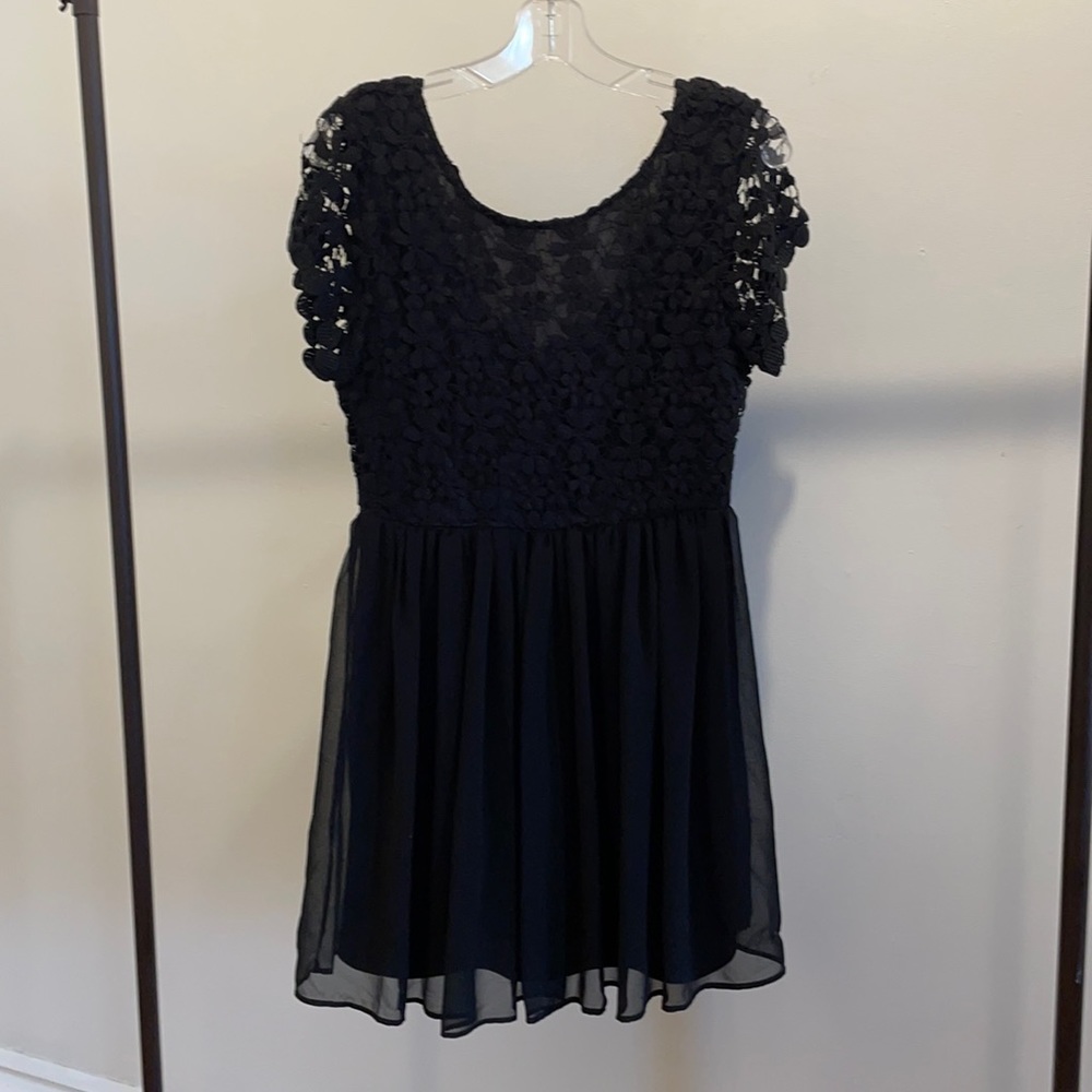 Black lace dress